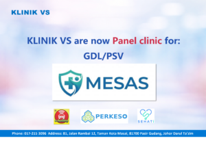 Pemeriksaan kesihatan MESAS2U untuk pembaharuan lesen GDL PSV di KLINIK VS Pasir Gudang
